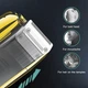 Аккумуляторная электробритва шейвер для бритья бороды и усов с USB и LED-дисплеем VGR V-332 Pro Желтый + Щетка - изображение 8