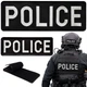 Набор шевронов 2 шт на липучке Police Полиция 9х25 см и 4,5х12,5 см, вышитый патч нашивка - изображение 1