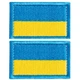 Шеврон 2 шт, нашивка на липучке Флаг Украины, вышитый патч 3х5 см (800029834) TM IDEIA - изображение 1