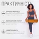 Коврик для йоги и фитнеса EasyFit TPE+TC 6 мм двухслойный оранжевый-черный - изображение 2