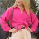 Сорочка жіноча LINKI р.42 (XL) фуксія - зображення 3