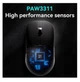 Миша Ajazz AJ159P MC бездротова ігрова PAW3311 із зарядною док станцією чорна - зображення 3
