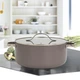 Каструля з кришкою Maestro MR-4009-20 2.3 л 20 см бежева 5063826 - зображення 1