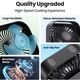 USB вентилятор портативный TOPK черный, 3 скорости. - изображение 3