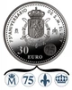Монета Испания 30 евро 2013 Серебро UNC 75 лет Королю Хуан Карлосу I (Ag 925, 18 грамм) - изображение 1