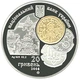 Монета Украина 20 гривен 2008 Серебро UNC Тысячелетие монетной чеканки в Киеве (Ag 925, 2 унции, 62.2 грамма) - изображение 2