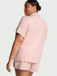 Жіноча піжама (Шорти + Сорочка) Victoria's Secret (2664338513792) Modal Soft Short Pajama Set XS рожева - зображення 2