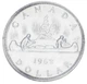 Монета Канада 1 доллар 1962 Серебро VF-AU Регулярный выпуск - Путешествие на каноэ - изображение 1