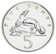 Монета Ямайка 5 центів 1976 UNC Крокодил - зображення 1