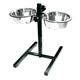 Стояк з мисками Croci Dinner Set, C6059198 нержавеющая сталь, регулируемый, 2х25 см, 2.9 л - изображение 4