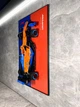 Арт Тримач Рамка на Стіну 80x50 см. для Фірмового Конструктора Technic McLaren Formula 1 F1 (42141) / Гоночний автомобіль / Type-B - зображення 5
