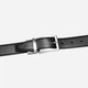 Ремень двухсторонний мужской кожаный Semi Line P8231-0 M (100 см) Черный/Коричневый (DAS303124) - изображение 2