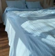 Простынь King Size Lavson из премиального 4-х слойного муслина 280х240 Голубой - изображение 5