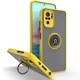 Чехол Fiji Colorframe для Xiaomi Redmi Note 10 Pro матовый бампер с кольцом подставкой Yellow - изображение 1