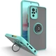 Чехол Fiji Colorframe для Xiaomi Redmi Note 10 Pro матовый бампер с кольцом подставкой Turquoise - изображение 1