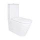 Унитаз напольный Qtap Vlasta Ultra Quiet безободочный с сиденьем Soft-close WHITE QT28228300W - изображение 1