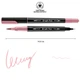 Маркер акварельний SANTI Brush Pen SW-09 пастельно-рожевий двосторонній 391009 - зображення 2