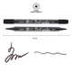Маркер акварельный SANTI Brush Marker SWB-32 черный двусторонний 391088 - изображение 2