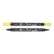 Маркер акварельний SANTI Brush Marker SWB-01 світло-жовтий двосторонній 391057 - зображення 1