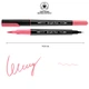 Маркер акварельний SANTI Brush Pen SW-10 вишнево-рожевий двосторонній 391010 - зображення 2