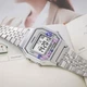 Женские наручные часы Casio LA680WA-4C Серебристые\Серебристый экран с рисунком - изображение 4