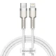 Кабель Baseus Cafule Series Metal Data Cable Type-C to iP PD 20W 1m White (CATLJK-A02) - изображение 1