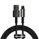 Кабель Baseus Tungsten Gold Fast Charging Data Cable USB to iP 2.4A 1m Black (CALWJ-01) - зображення 1