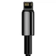 Кабель Baseus Tungsten Gold Fast Charging Data Cable USB to iP 2.4A 1m Black (CALWJ-01) - зображення 6