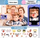 Детский телефон с фотоаппаратом, плеером, музыкой, играми DINO сенсорный смартфон для детей с играми и камерой + аксессуары, детская интерактивная игрушка с картой памяти - изображение 4