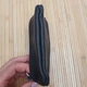 Ключница длинная из кожи черная длинная 2 отдела 15×8см - изображение 7