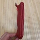 Ключница длинная из кожи красная длинная 2 отдела 15×8см - изображение 7