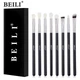 Профессиональные кисти для макияжа BEILI Black 8 единиц, натуральный ворс S5161-E8 - изображение 1