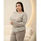 Пижама женская футболка и штаны 3XL в полоску - 18854 - изображение 2