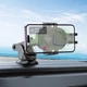 Автотримач Borofone BH93 Grand one-button car holder (center console) чорний - зображення 7