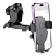 Автотримач Hoco H19 Mighty one-button car holder (center console) чорний - зображення 4