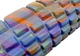 Массажный ролик EasyFit Grid Roller 33 см v.1.1 из EVA-пены с массажной 3D поверхностью до 110 кг Multi синий (33-102-EF-2021-BL) - изображение 3