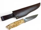 Ніж Trapper 95, (ELMAX 95х23х3,5мм, 60HRC) чохол - шкіра, руків`я - карельська береза, BRISA - зображення 1