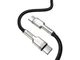Кабель BASEUS Cafule Metal Type-C to Type-C 100W 1m Black (CATJK-C01) - изображение 2