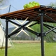 Туристический раскладной стол 95x55x50см, складной прямоугольный стол для пикника в чехле Коричневый STD-08-Brown - изображение 3