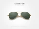 Мужские поляризационные солнцезащитные очки KINGSEVEN 7117 Gold Green - изображение 2