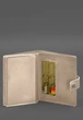 Шкіряне портмоне для військового квитка офіцера запасу, натуральна шкіра, герб України, світло-бежева(BB_30004270) - зображення 6