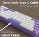 Клавиатура AJAZZ AK680 White-Purple Игровая Проводная Механичиская - изображение 8