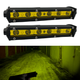 Світлодіодна додаткова LED лед фара жовтого кольору 18W 165ММ 18ВТ (2 шт) - зображення 1