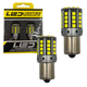 Светодиодная лампа с цоколем BA15s P21W R5 12V-24V 44 SMD белый 2шт - изображение 1