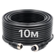 4Pin кабель Podofo Y3008A2, авиационный разъем с фиксирующей гайкой, 10м (для камер заднего вида) - изображение 1