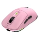 Игровая беспроводная мышь MEETION Wired, 2.4G, Bluetooth Gaming mouse GW24, 6 Keys, 50-8000dpi, 600mAh, 30-60h, RGB, pink - изображение 3