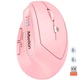 Бездротова миша для ПК комп'ютера ноутбука MEETION BTM008 (2.4 G+Bluetooth) | 800-1200-1600-2400dpi, 400h, Рожевий - зображення 1