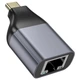 Адаптер Hoco Type-C to Ethernet RJ45 інтернет перехідник 100 Mbps Metal Gray (UA35TC_100) - зображення 5