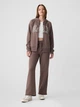 Женские штаны-джоггеры GAP (221631459735) на флисе XS коричневые - изображение 1