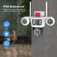 Умная Wi-Fi IP камера видеонаблюдения уличная поворотная 8Мп 2 объектива с удаленным доступом V380Pro - изображение 4